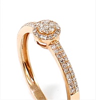 Diamantový prsten Rose gold
