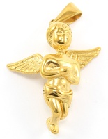 Přívěsek anděl z chirurgické oceli GOLD