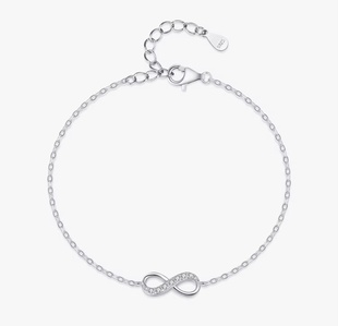 Infinity Spark — stříbrný náramek s nekonečnem