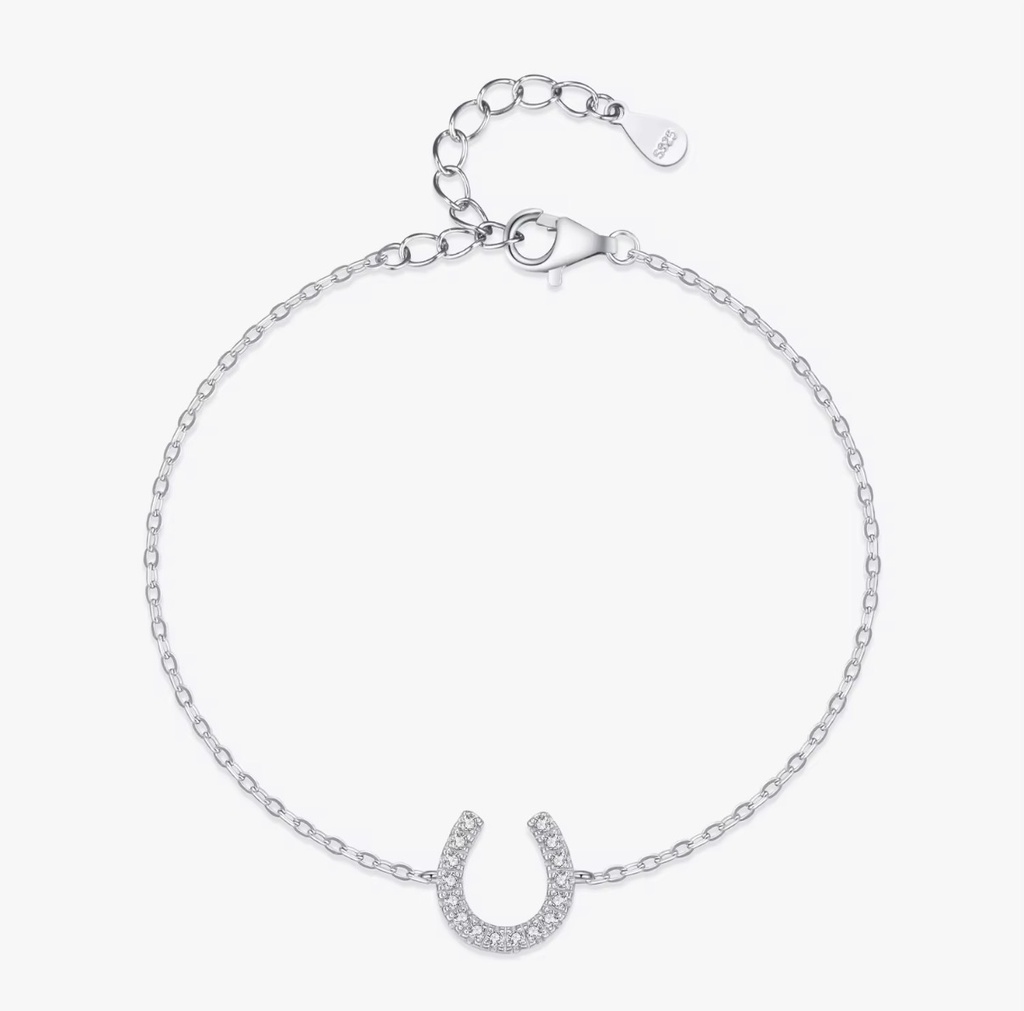 Lucky Hoops — stříbrný náramek s podkovou