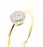 Zlatý prsten Briliant gold