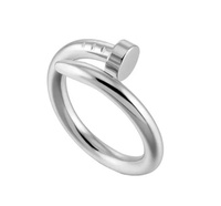 Ocelový prsten Silver Hřebík   